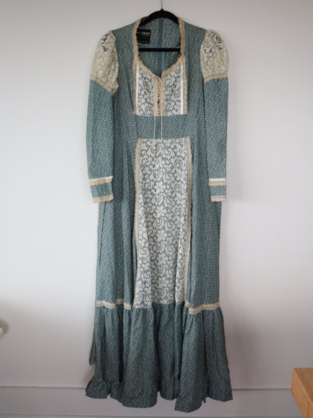 Vintage Shamash & Yofi Creations Maxi Prairie Dress